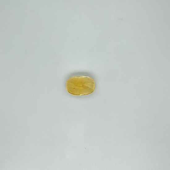 Yellow Sapphire (Pukhraj) 7.41 Ct Certified Yellow Sapphire (Pukhraj) 7.41 Ct Certified
